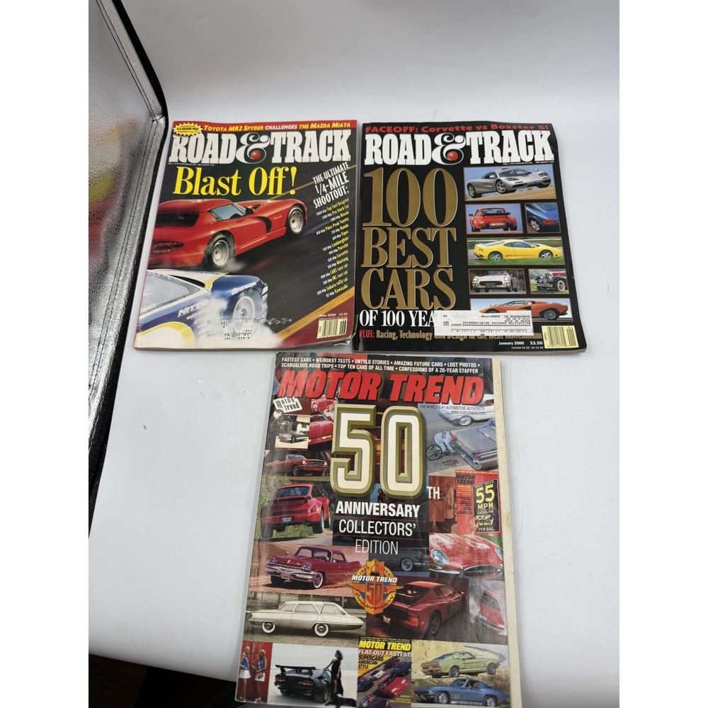 1999, 2000 Road & Track Magazine Lot Porsche Carrera 4 3000GT VR-4 BMW Z3